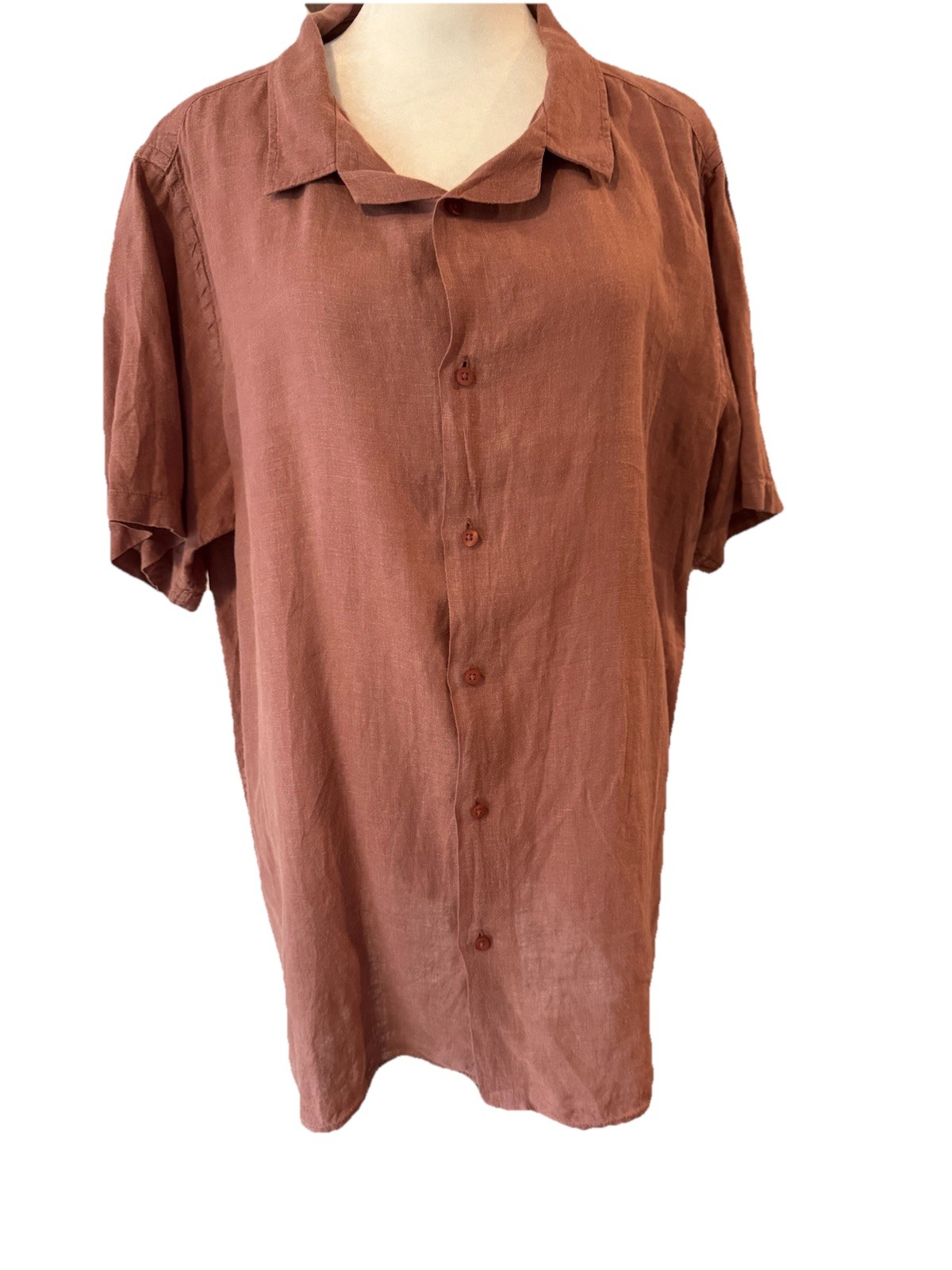 Impure Alternative Basic 100% Linen Button Up Cla… - image 1