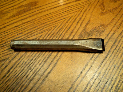 Vintage 1'' Delsteel Alloy Cold Chisel Tool   7-1/8'' Long   USA