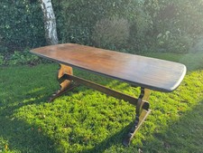 Ercol Refectory Dining Table. Old Colonial Elm & Beech. Vintage For Restoration