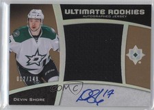 2015 Ultimate Collection Spectrum Silver Jersey 12/149 Devin Shore #81 Auto 0nn