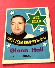 1969-70 OPC #211 Glenn Hall AS Chicago Black Hawks St. Louis Blues HOF