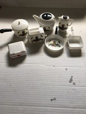 Vintage Betty Ware By Banner Plastic Kid's Dishes Pineapple Design 7 Pieces