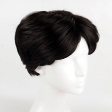Men's Short Hair Wig Full Natural Harajuku Style Loose Fit Net Included Japan