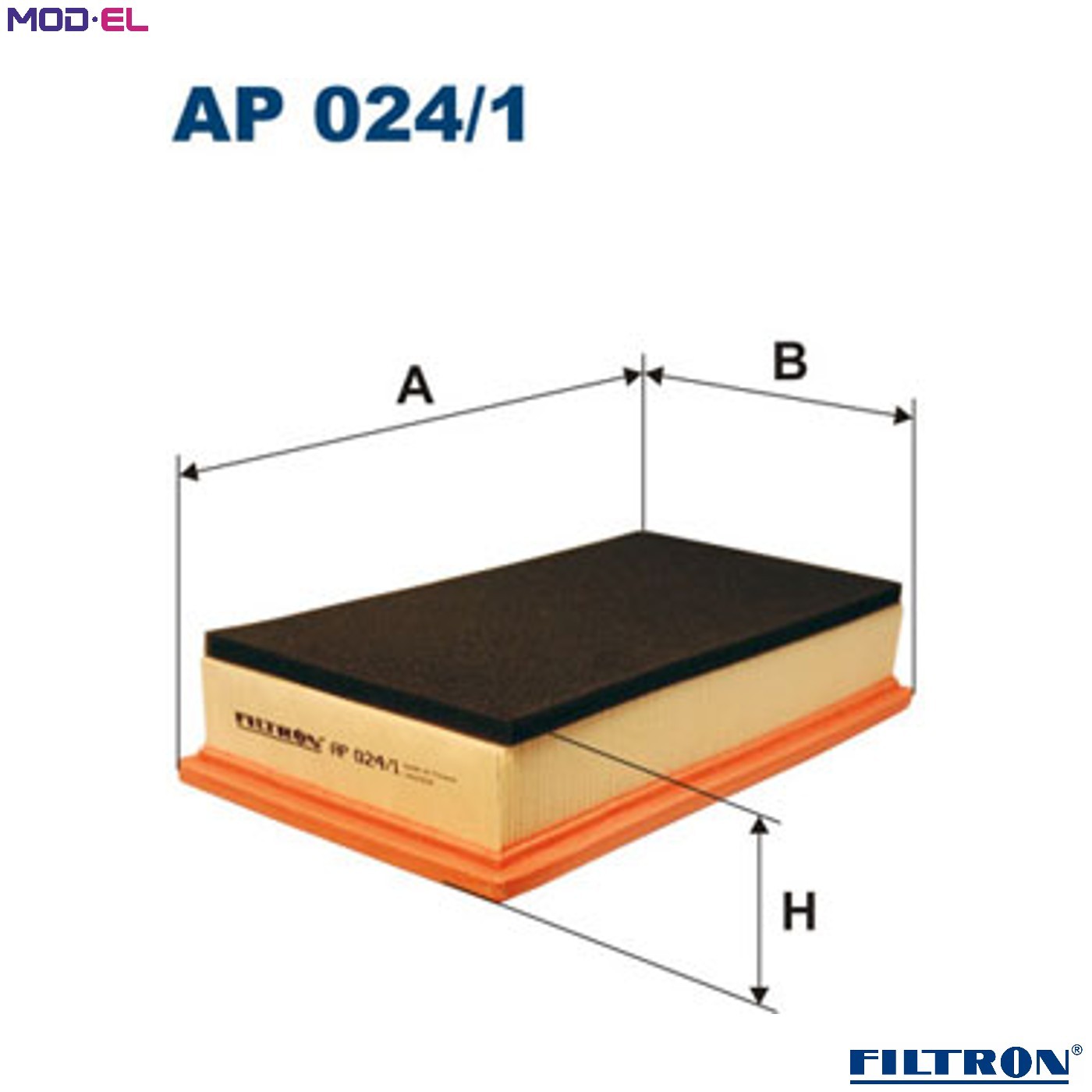 AIR FILTER AP 024/1 FOR ALFA ROMEO 192B1.000/A5.000 182B9.000 937A2.000 1.9L