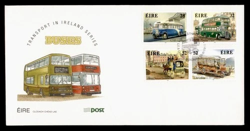 DR WHO 1993 IRELAND FDC TRANSPORTATION BUS COMBO M77296