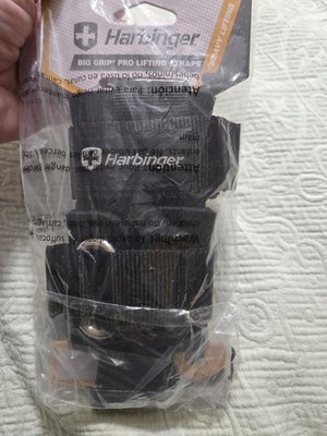 Harbinger Big Grip Pro No-Slip Weight Lifting Straps - Stabilizes & Supports