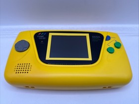 Yellow Sega Game Gear HGG-3210 Japan Recapped Tested Working Console - Read