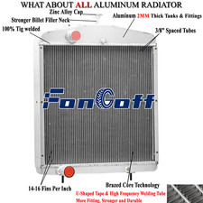 4-row Radiator Fit Case Ih 2390 2394 2590 2594 3294 3394 3594 A147140 A184365.