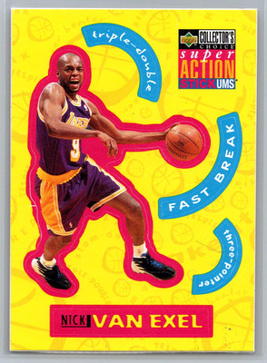 1996-97 Super Action Stick 'Ums Nick Van Exel Los Angeles Lakers