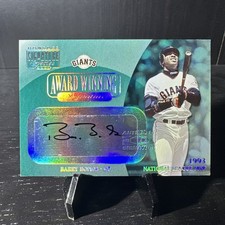 2001 Donruss Signature Series - Barry Bonds Award Winning Signatures Auto /93