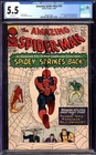 AMAZING SPIDER-MAN #19 CGC 5.5 WHITE PAGES // MARVEL COMICS 1964