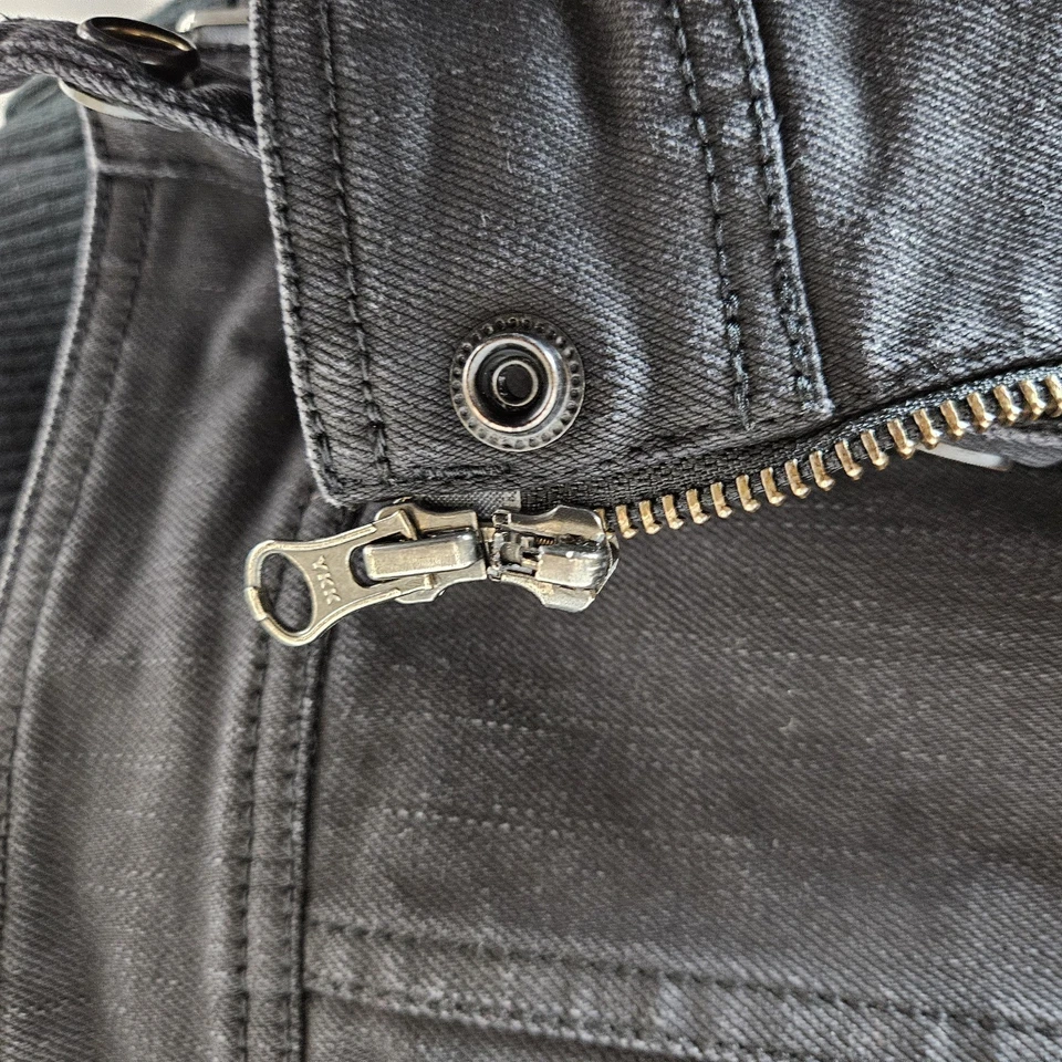 Chaqueta de montar Harley-Davidson 3 en 1 etiqueta negra para hombre mediana de mezclilla con capucha  Foto 2 de 4