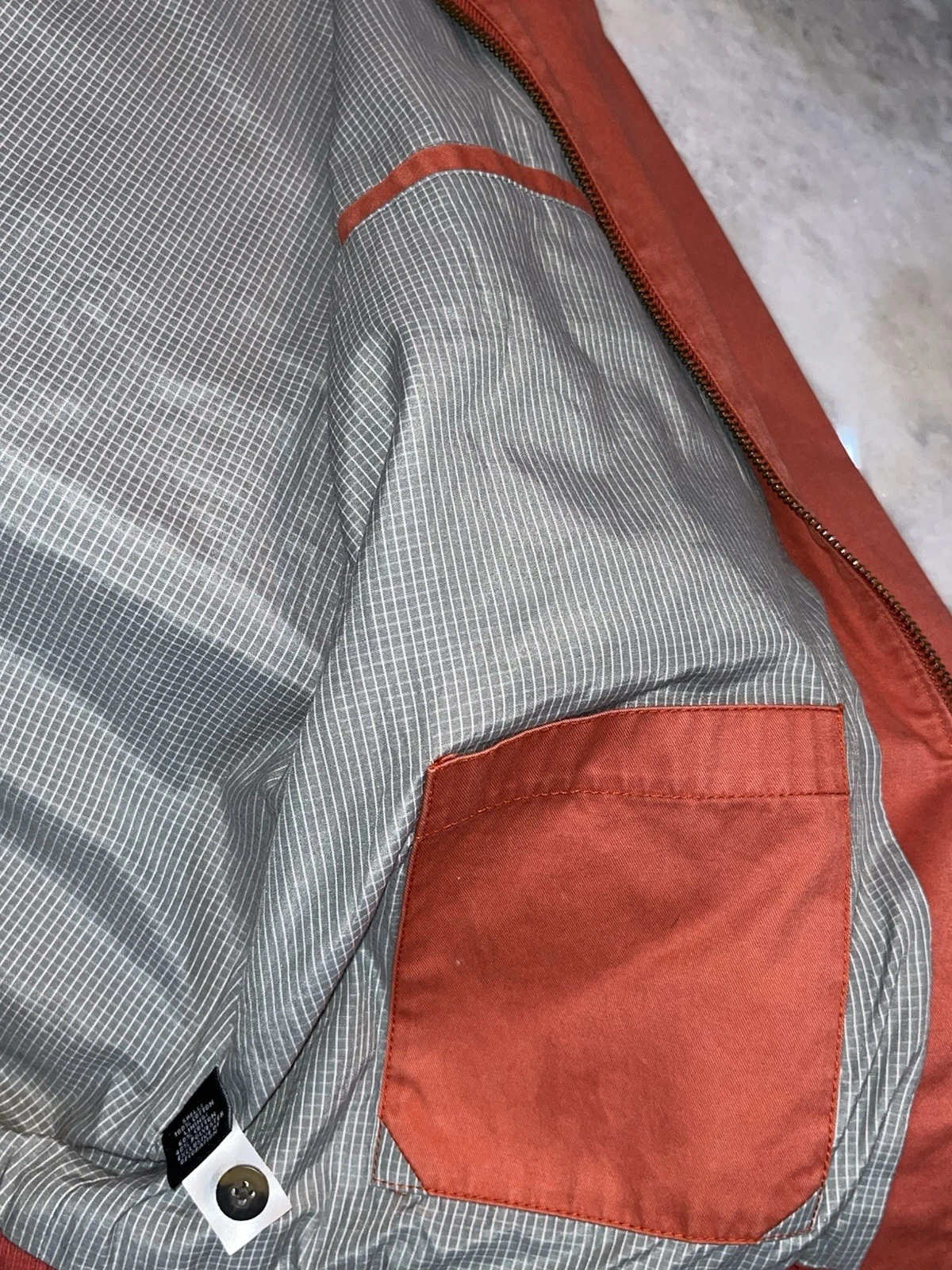 Jack Spade Warren Street New York Mens XL Red Orange Bomber Jacket Zip Front 2Ab image 10