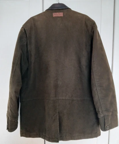 Marlborough Classics Chore Jacket Size Large Vintage Brown Moleskin Cowboy - Picture 7 of 20