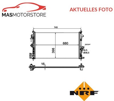 KÜHLER WASSERKÜHLER MOTORKÜHLER NRF 53773 A FÜR SAAB 9-5 1.6 TURBO 1.6L