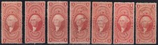 MATT'S STAMPS US SCOTT #R66c-#R71c, #75c 1ST REVENUE SERIES $1 ISSUES, USED $48