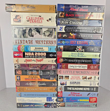 Vintage Sealed VHS Lot of 31 Mixed Titles Movies Music Westerns and More