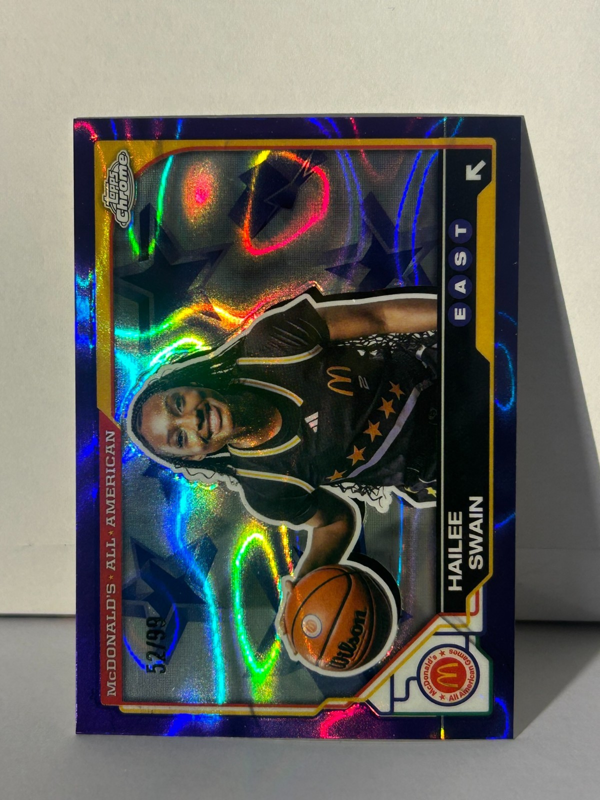 2025 Topps Chrome Mcdonald's All American - Hailee Swain Purple Refractor /99