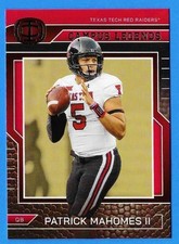 2025 Panini Icon Collection Patrick Mahomes Base Campus Legends CL-1 Texas Tech