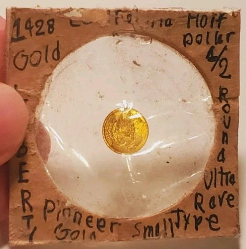 1903 California Gold Half Dollar 14k  Liberty territorial pioneer & Scrap Bezel