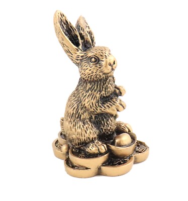 Small Bronze Color Rabbit Statue for the Year of the Rabbit | eBay