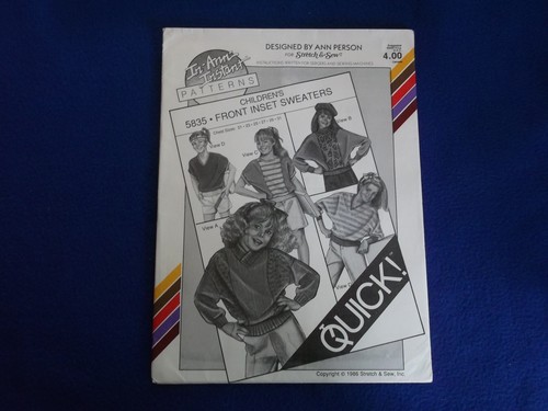 CHILDREN Stretch & Sew Patterns ~ All are Chest Size 21-31 * ~ * ~ *Listing 2131 - Picture 52 of 55