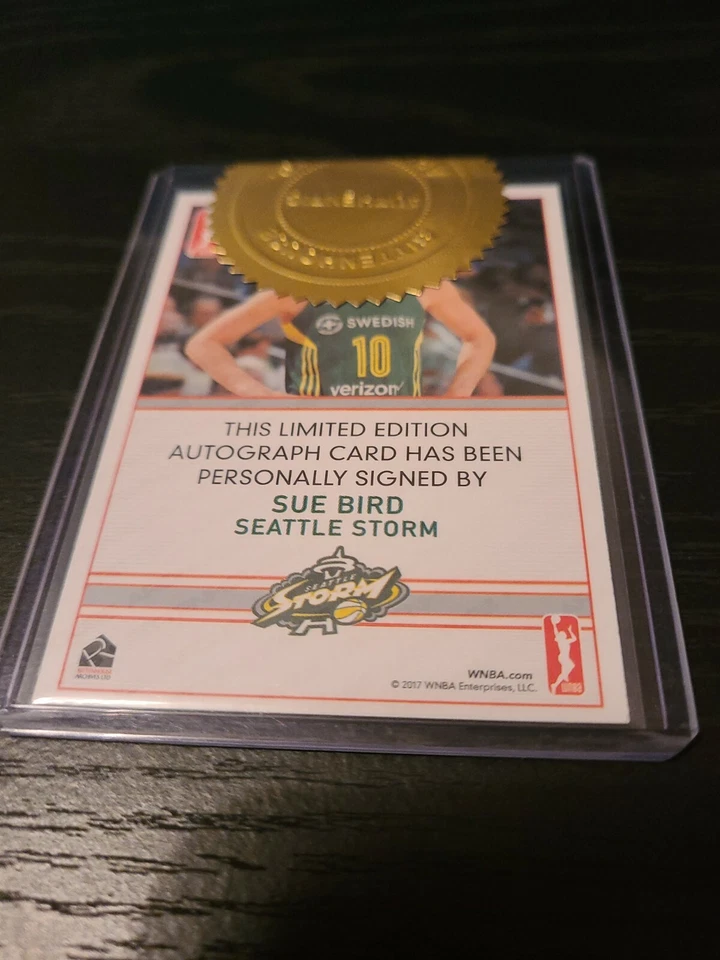 2017 WNBA Sue Bird Autographed Signed Limited Edition Sealed Card - Image 2 of 2