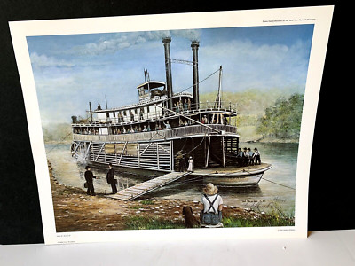 1985 ''Old River Run'' LMT. ED. Signed & Numbered Print by Fred Thrasher 21'' X 17''