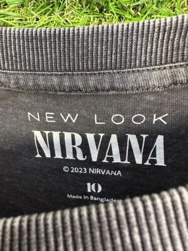 NIRVANA 2023 WOMEN CASUAL T-SHIRT TEE JERSEY OFFICIAL PRODUCT ORIGINAL SIZE UK10 - 第 8/10 張圖片