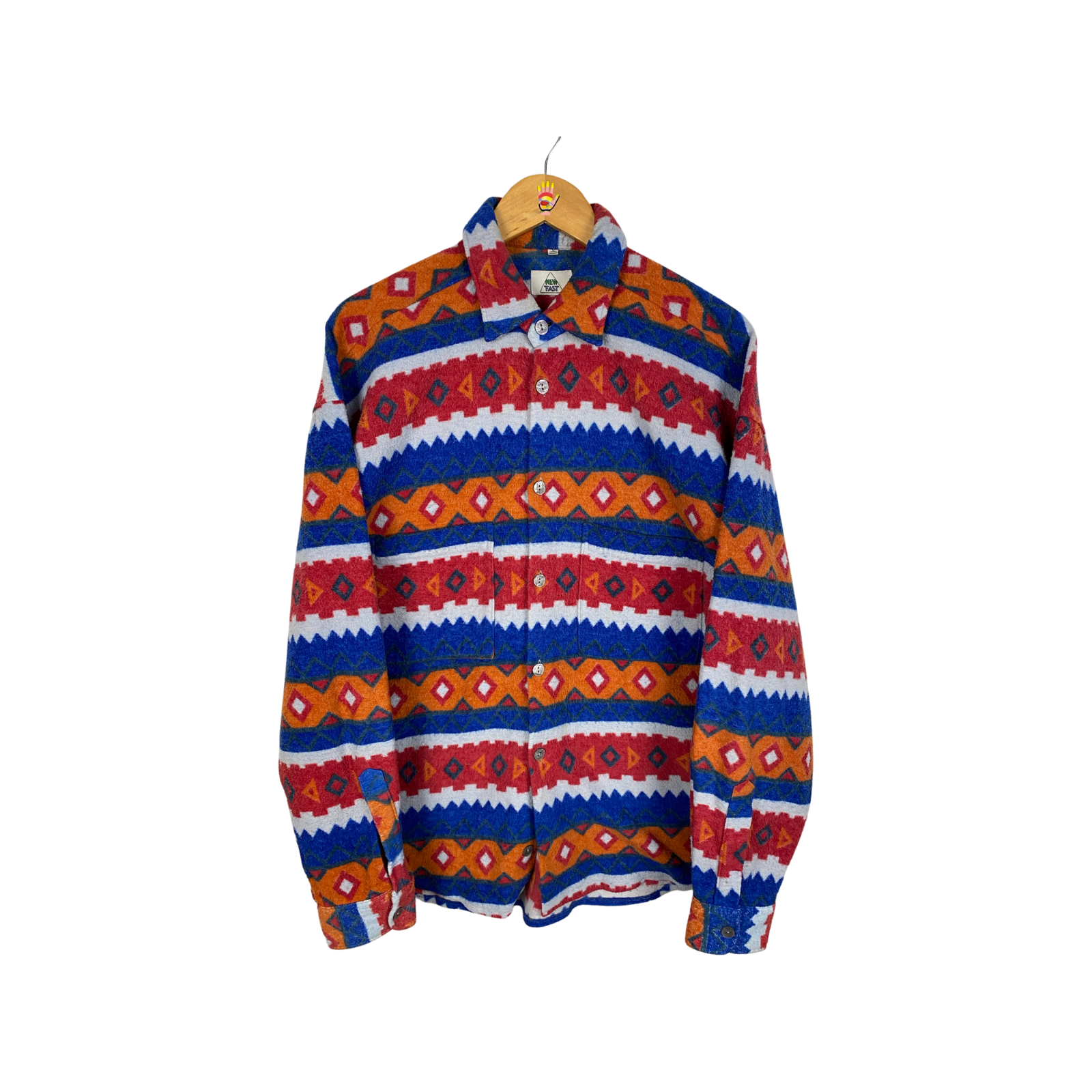 Men's Vintage Crazy Print Aztec Fleece 