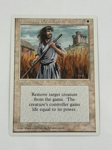 Swords to Plowshares Japanese FBB 4th Edition mtg NM- | eBay