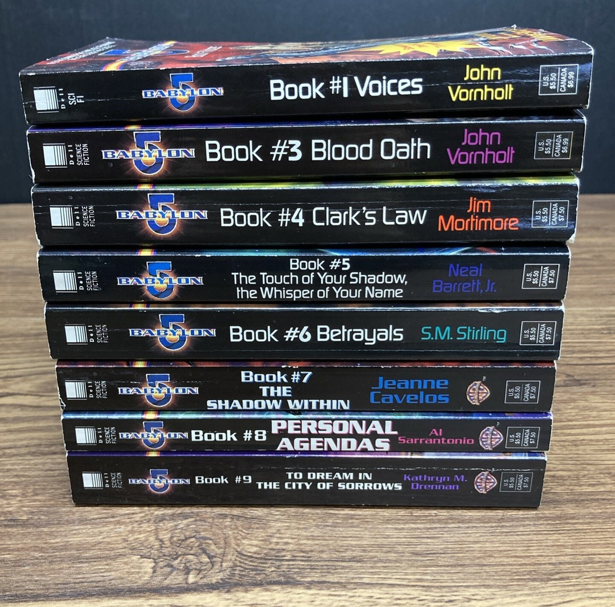 Babylon Paperback Book Lot of Books #1, #3 thru #9 (Missing