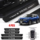 4pcs For Nissan X-TRAIL Accessories Car Door Sill Protector Guard Step Stickers