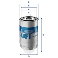 UFI Kraftstofffilter Passend FüR Iveco Daily III Pritsche/Fahrgestell Santana
