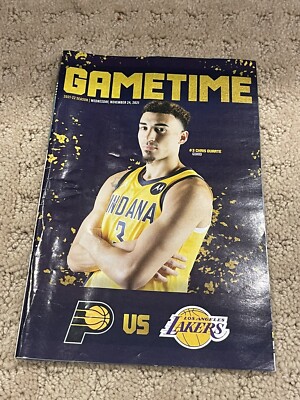 November 24, 2021 Lakers At Pacers — LeBron James — Game Program | eBay