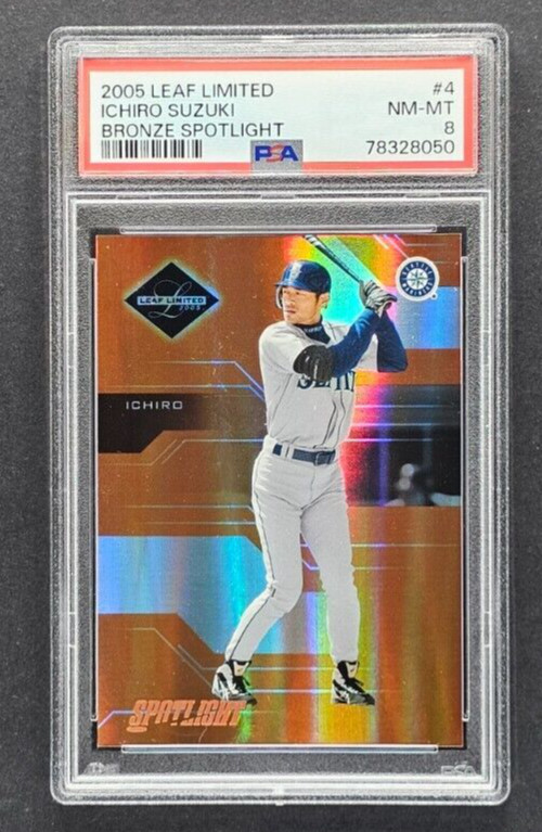 2005 Leaf Limited Ichiro Suzuki Bronze Spotlight #/99 PSA 8