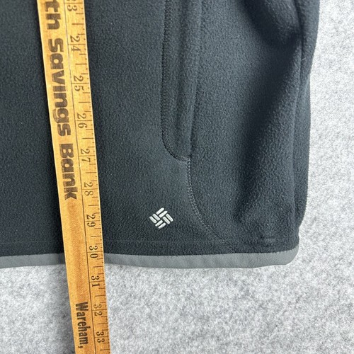 Columbia Omni Heat Fleece Jacket Mens XL Black Full Zip Thermal Comfort Basic - Picture 11 of 13