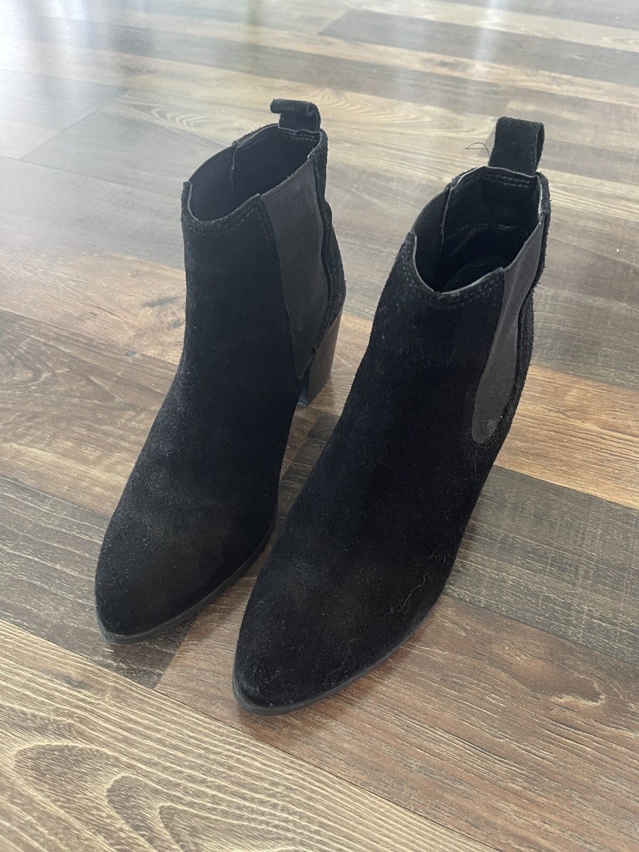 River Island Black Suede Chelsea Boots Ladies River Island Black Suede Ankle Boots Size 7, EU 41  main image 2