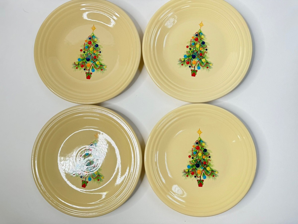 9 Classic Rim Luncheon Plate (Jolly Christmas Three Trees) | Fiesta® | Everything Kitchens