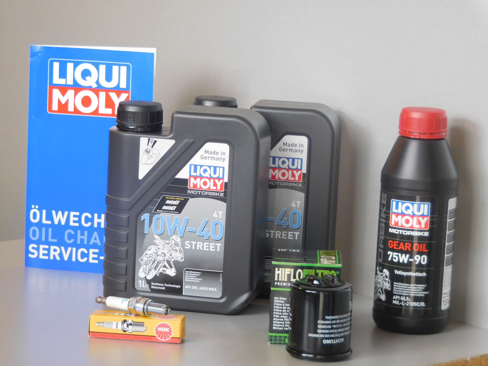 Maintenance Set Aprilia Sportcity 250 Oil Endantriebsöl Spark Plug Service