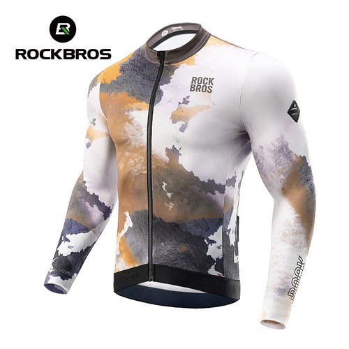 ROCKBROS Men Cycling Jacket Thermal Windproof Long Sleeves Jersey Winter Autumn - Picture 15 of 20