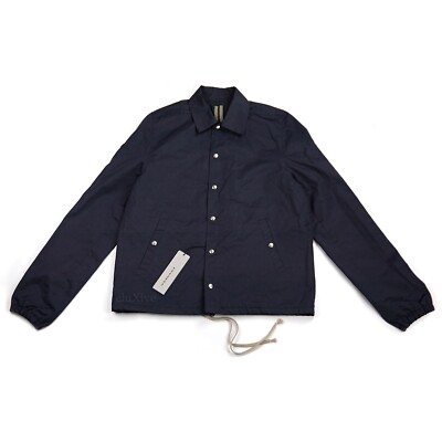 NWT $955 Rick Owens Oversized DRKSHDW Navy Coach's Jacket Men's S