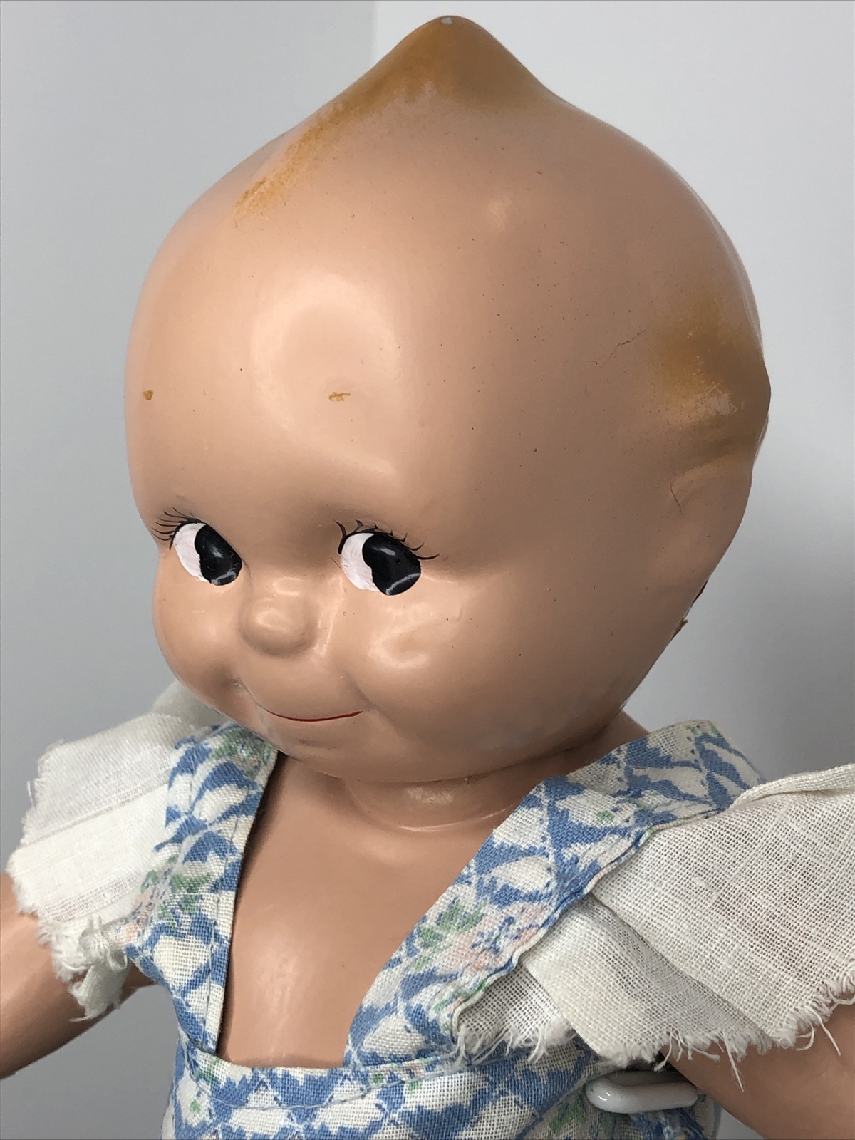 12” Vintage Antique Kewpie Doll Compo Jointed Legs Repainted Original Outfit #SF