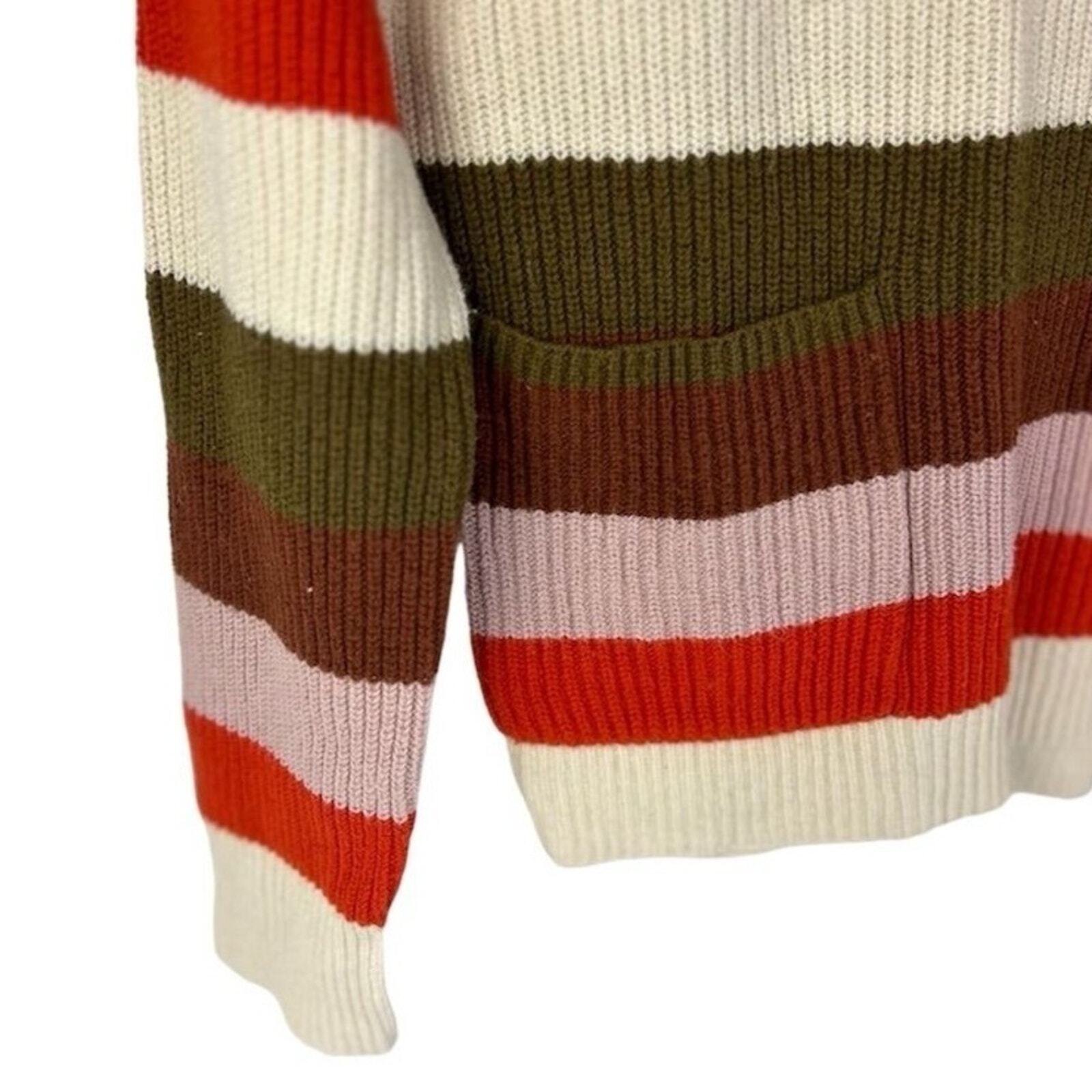 Madewell Patch Pocket Stripe Pullover Sweater M - image 7