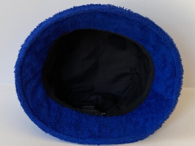 21C CHANEL BLUE TERRY CLOTH CC LOGO BUCKET CLOCHE HAT M | eBay display picture 2