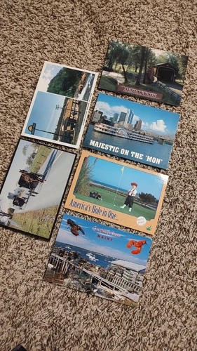 Set Of 5 Postcards Unused