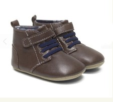 NEW ROBEEZ Thiago Rust-Brown First Kicks Premium Leather-NIB Size 3-6 Month