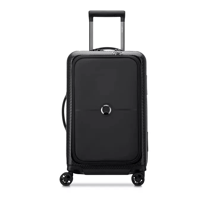 Delsey Black Turenne Hardside Soft Pocket Carry-On Spinner 22 in B1161 - Image 2 of 4