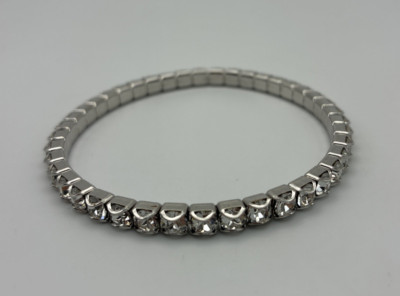 Touchstone Crystal by Swarovski April Birthstone Stretch Bracelet 8-10''