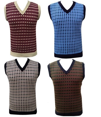 mens knitted sleeveless vest
